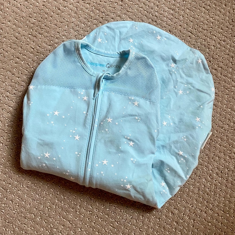 Happiest Baby Sleepea 5 Second Swaddle Medium Blue Stars